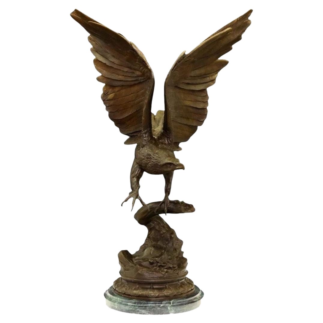 Bronze Eagle After Jules Moigniez, Late 20th Century