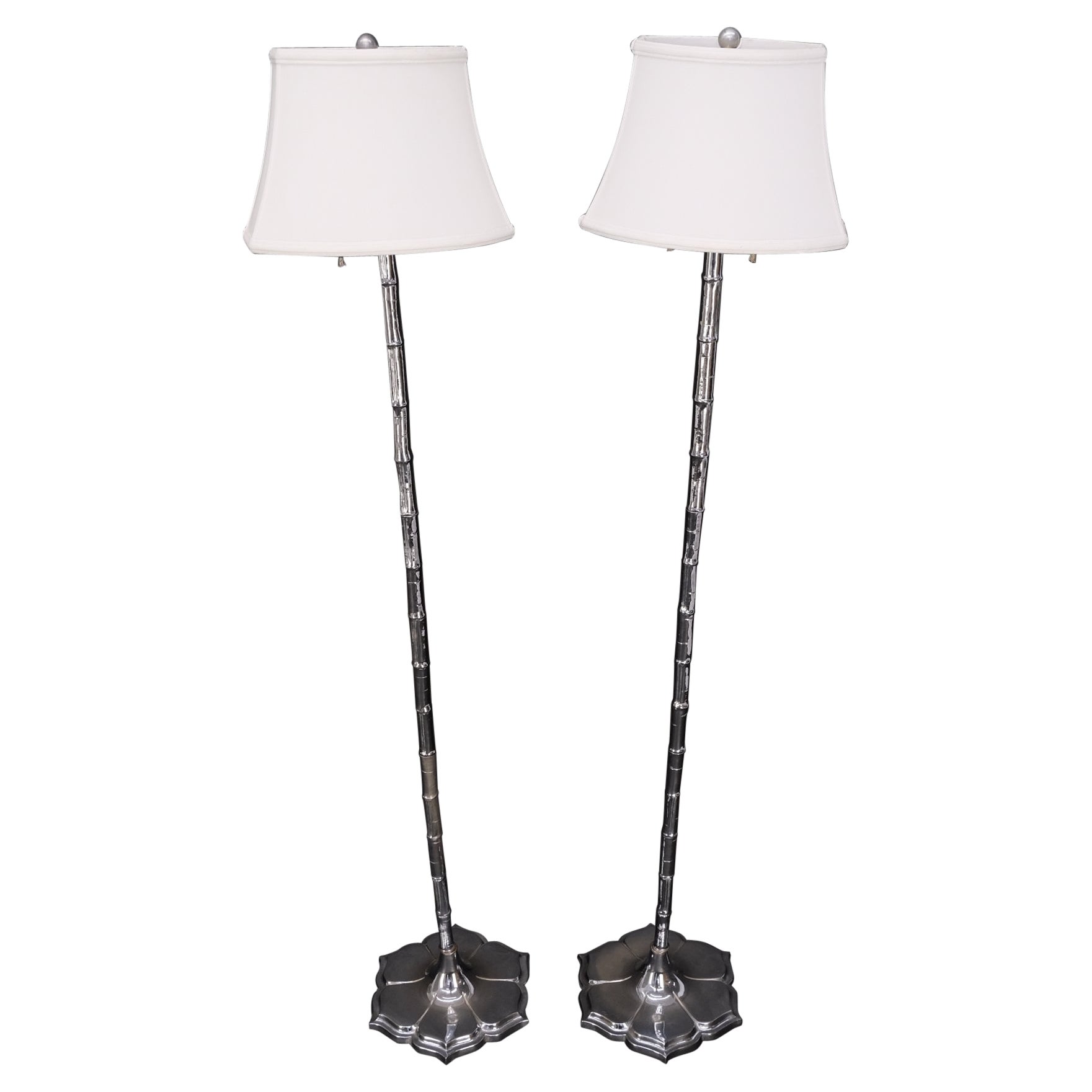 Pair of Mid-century Italian Lamps on Marble Bases For Sale at 1stDibs
