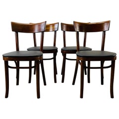 1950s Thonet Style Dining Chairs, Set of 4