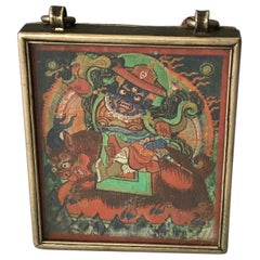 Antique Mongolian Ga`u Box Buddhist Antiques Collectibles