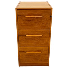 1970s Teak Wood File Cabinet