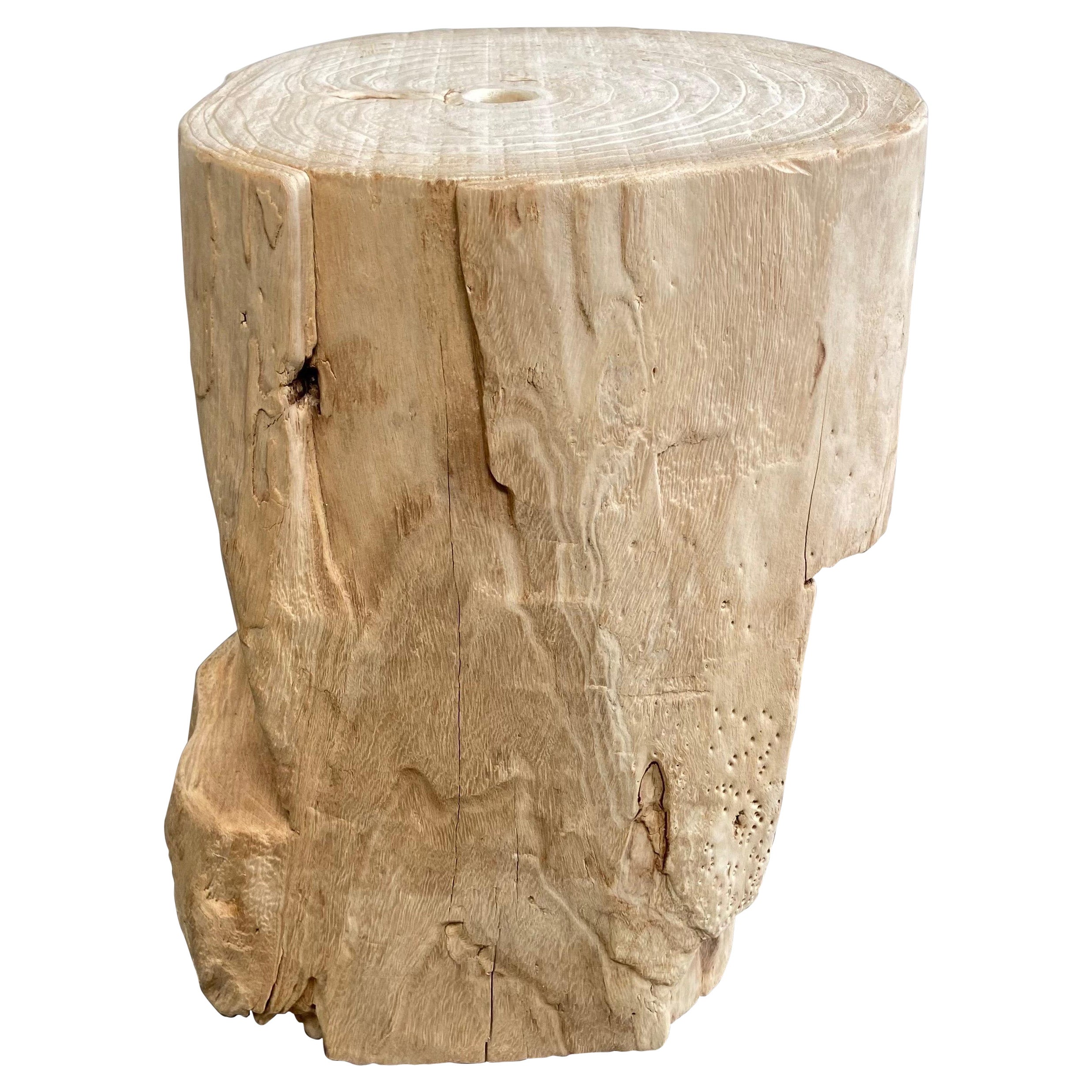 Natural Wood Stump Side Table or Stool