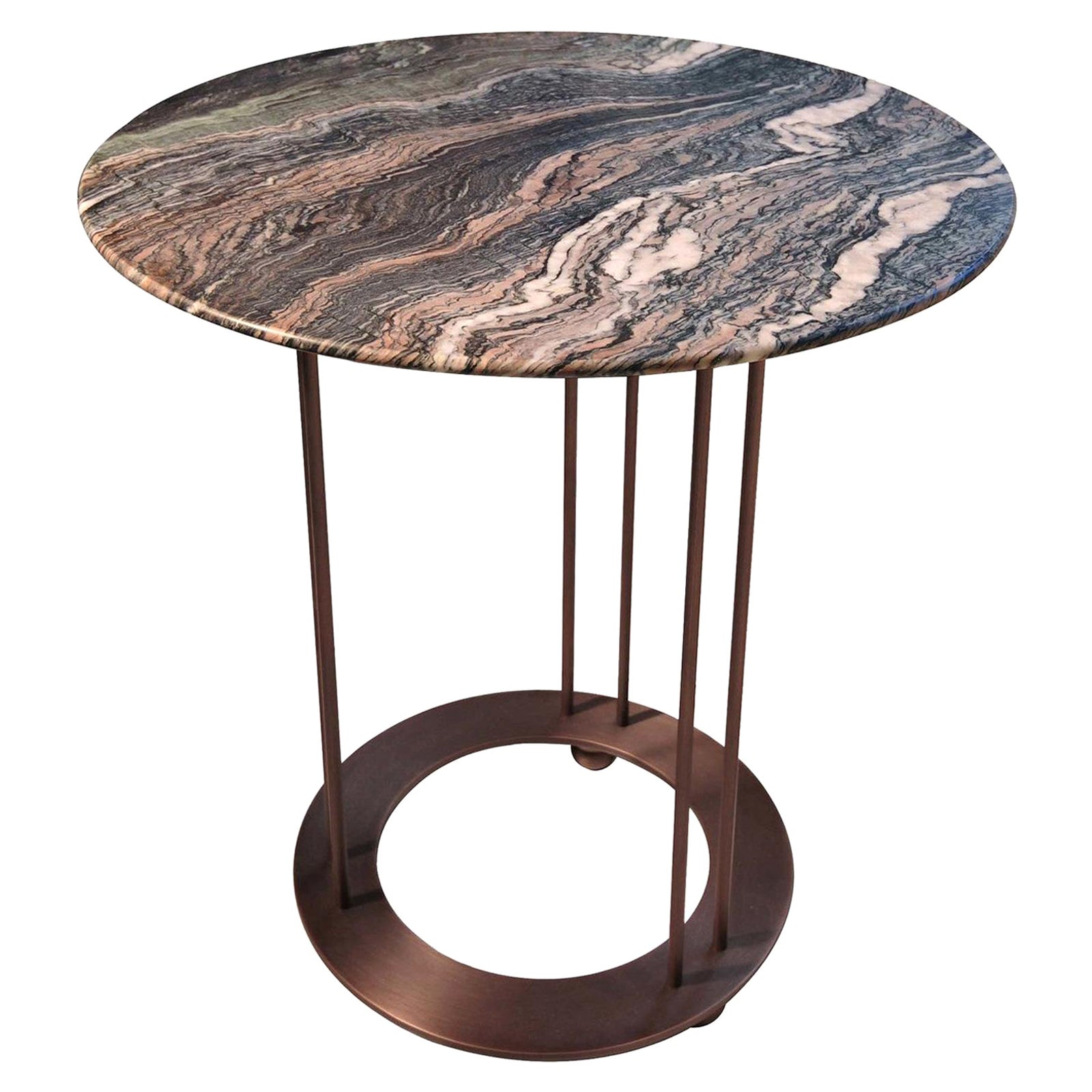 Aureola CF1 Marble Side Table For Sale