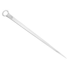 Pincho para Carne / Abrecartas Antiguo Georgiano Newcastle de Plata de Ley