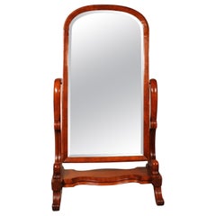 Cheval Mirror in Mahogany, 19th Century