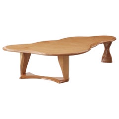 Twentieth Century Freeform Wooden Coffee Table