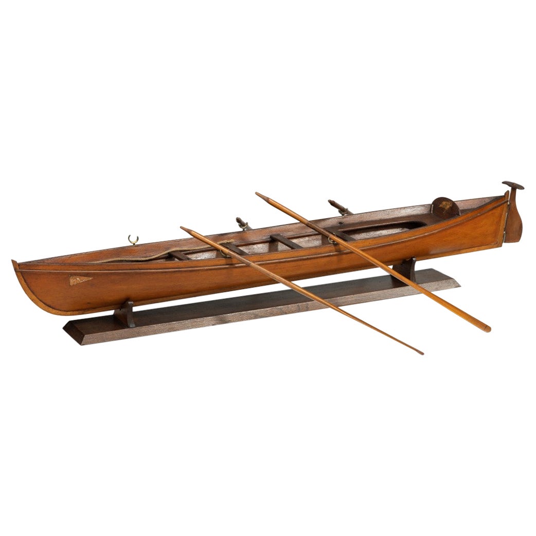 Edwardian Pine Five-Oar Rowing Skiff For Sale