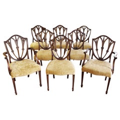 Late 19th to Early 20th Century Dining Chairs, Set of Eight