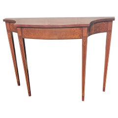 Hickory Chair Company Mahogany Inlaid Console Table