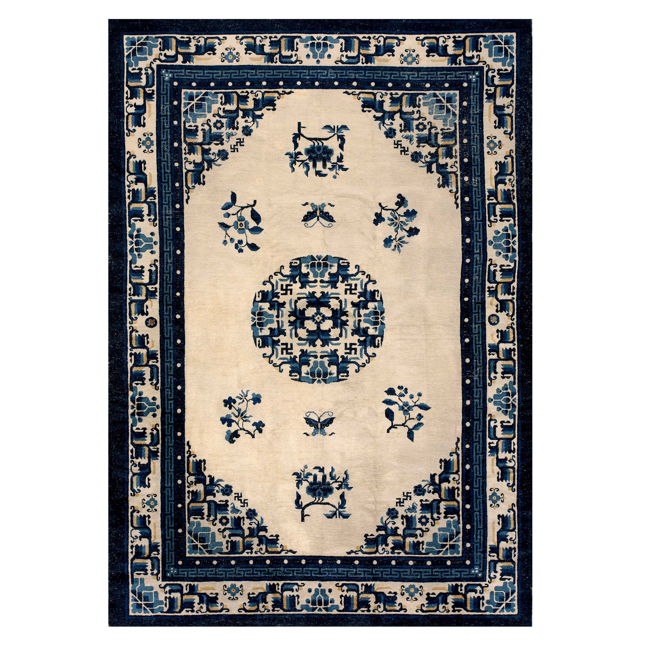 Early 20th Century Chinese (Inner Mongolian) Peking Carpet (6'5" x 9'-195 x275)