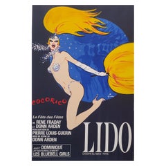 Original Vintage Poster, 'Lido Cocorico' by Rene Gruau, 1971