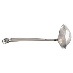 Georg Jensen Acorn Sauce Spoon in Sterling Silver