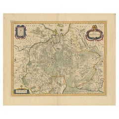 Antique Map of the Province of Overijssel by Janssonius, c.1650
