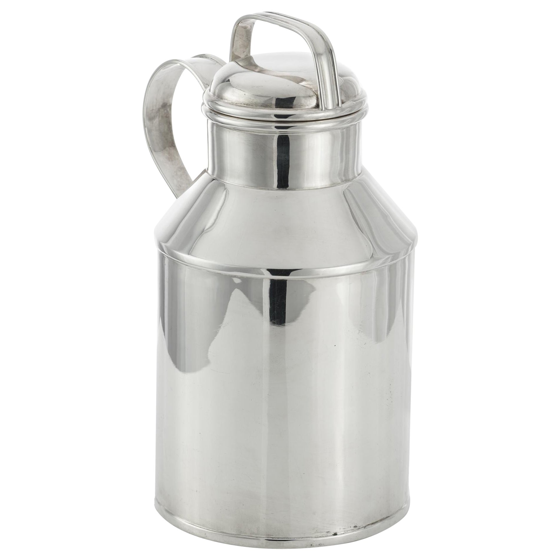 Silver 'Milk Can' Cocktail Shaker by Tuttle, Boston For Sale