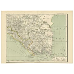 Vintage Map of the Region of Lampung by Dornseiffen, 1900
