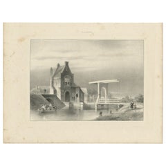 Antique Print of the 'Koepoort' Made After P.G. Vertin, C.1845