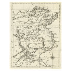 Carte ancienne du Royaume-Uni de Tunisie, Afrique, 1773