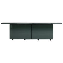 Green Lacquered Sheraton Sideboard by Giotto Stoppino for Acerbis 1977