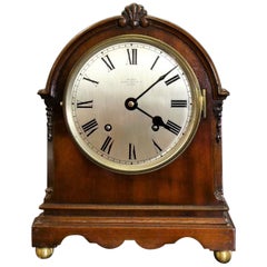 Small Mahogany Mantel Clock by Webster, London