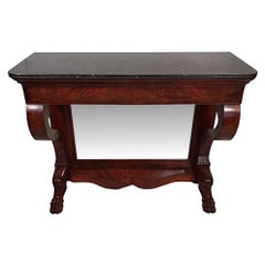 Superb 19th Century Marble Top Console Table