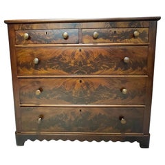 Elegant Rare Olive Wood English Dresser