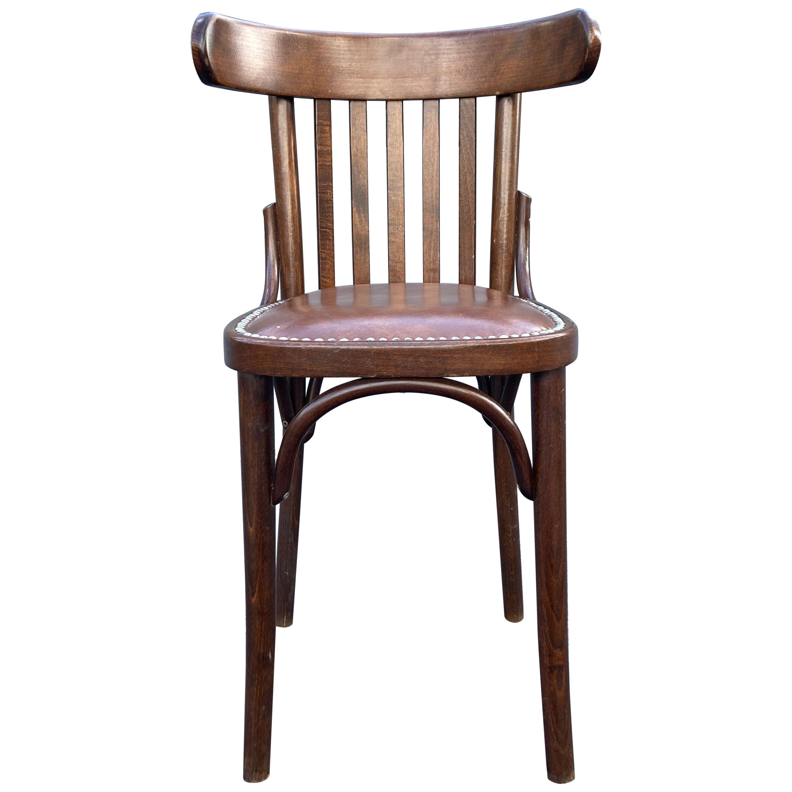 French Style Parisian Cafe Bistro Rattan Dining Chairs For Sale at 1stDibs