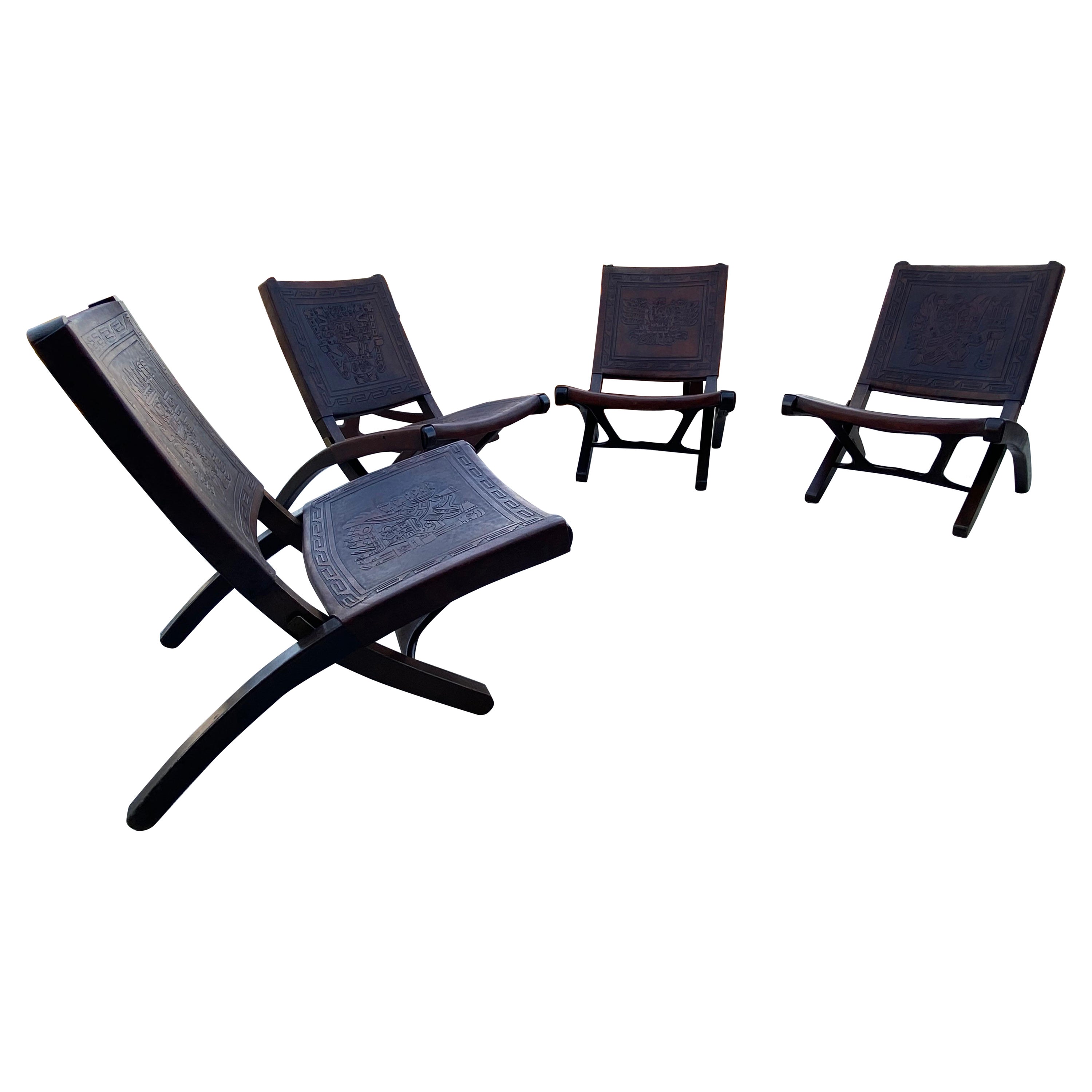 Folding Wooden Lounge Chairs at 1stDibs