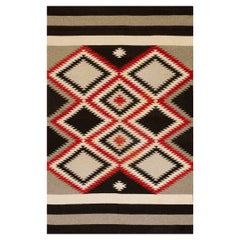 1940s American Navajo Carpet ( 3'9" x 6' x 115 x 183 )