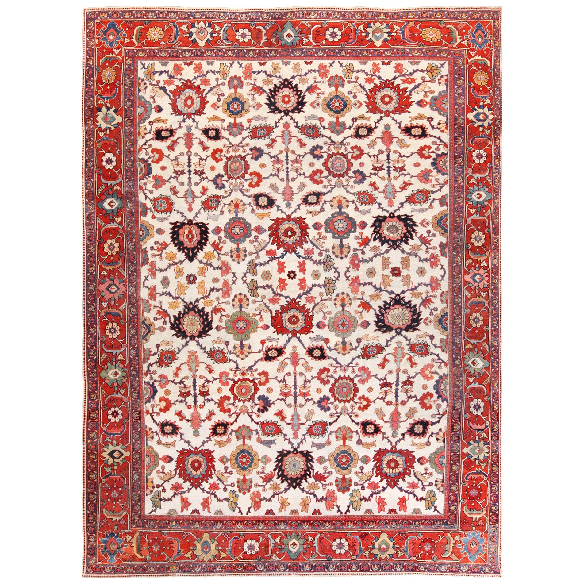 Antique Persian Sultanabad Rug. 10 ft 3 in x 13 ft 6 in