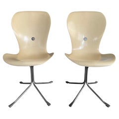 Mid-Century Modern Fiberglass Ion Chairs by Gideon Kramer