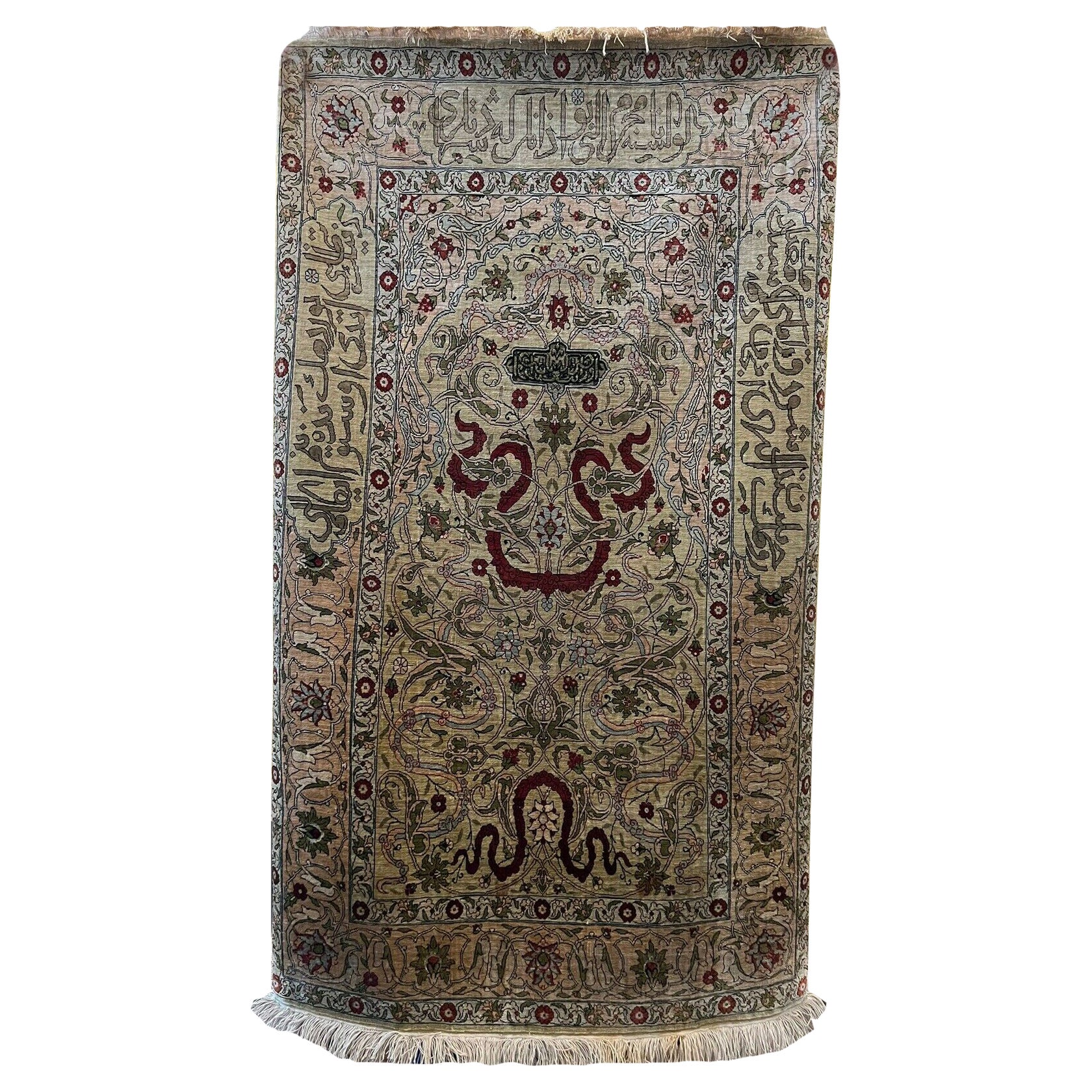 Hereke Silk Carpet For Sale