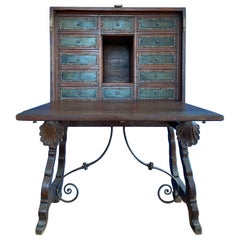 Travel Cabinet - Bargueno Desk - Spain and England - Early XXth - Arts and Craft