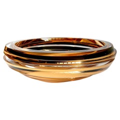 Anna Part One Coupe Gold Glass Sculpture / Vase