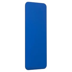 Quadris Blue Rectangular Frameless Contemporary Customisable Mirror, Small