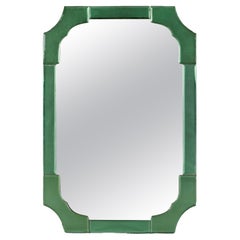 Green Border Art Deco Mirror