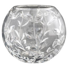 Tiffany & Co. Crystal Bowl, Foliate Design by Austrian Glassmaker Josef Riedel
