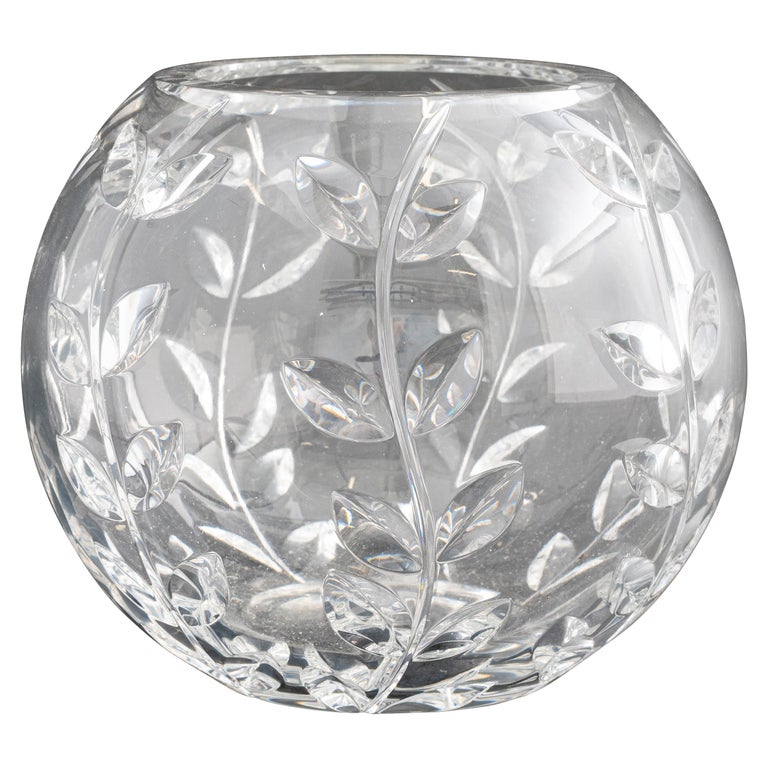 Tiffany & Co. Crystal Bowl, Foliate Design by Austrian Glassmaker Josef Riedel For Sale