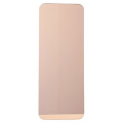 Miroir rectangulaire sans cadre de la collection Quadris Rose Gold, Moyen