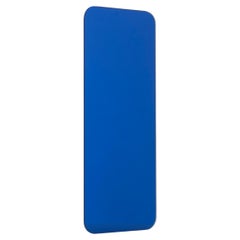Quadris Blue Rectangular Frameless Minimalist Bespoke Mirror, Large