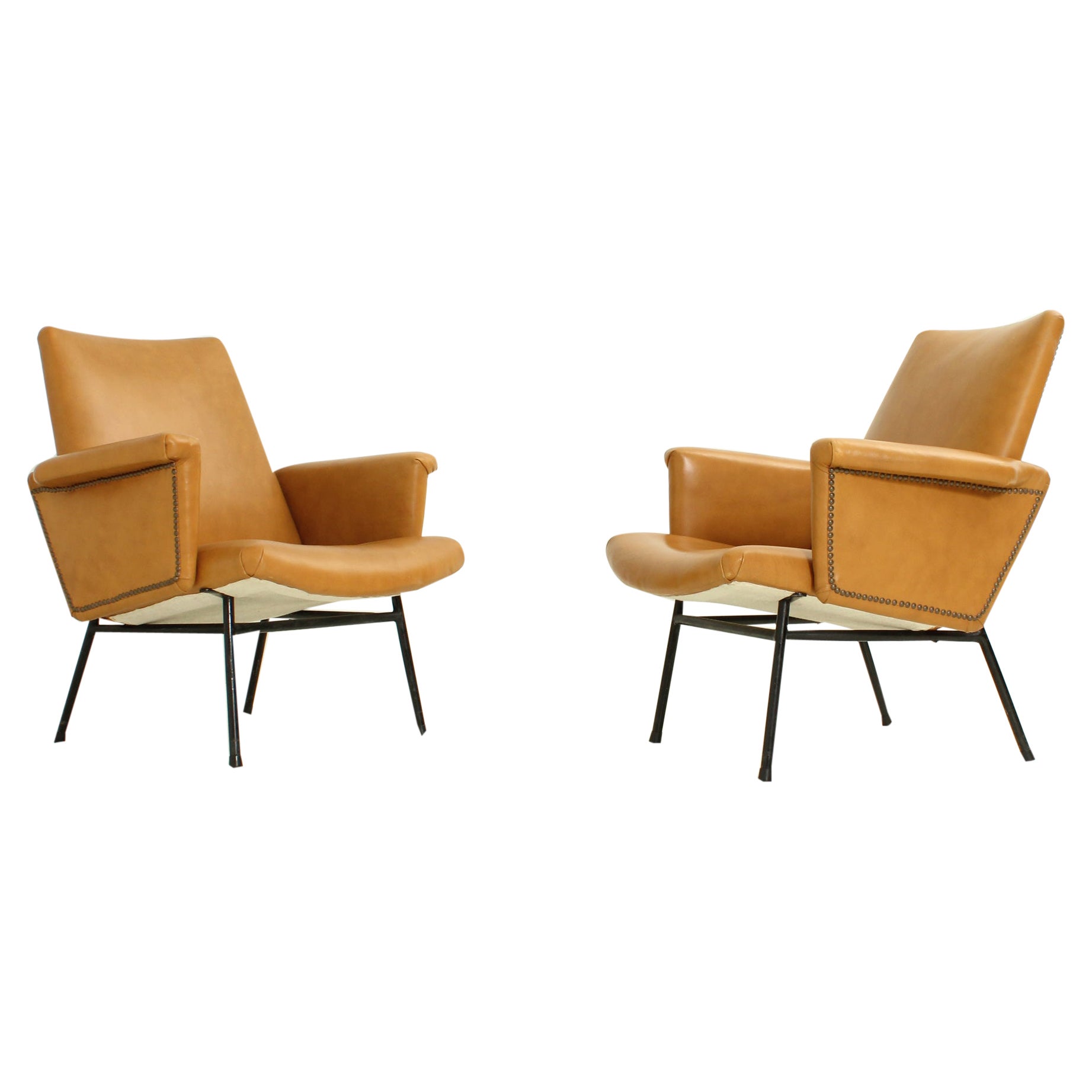 Pair of SK 660 Armchairs by Pierre Guariche for Steiner, 1953