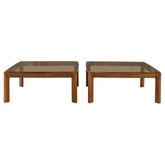 Pair of Coffee Tables by to Angelo Mangiarotti for La Sorgente Dei Mobili