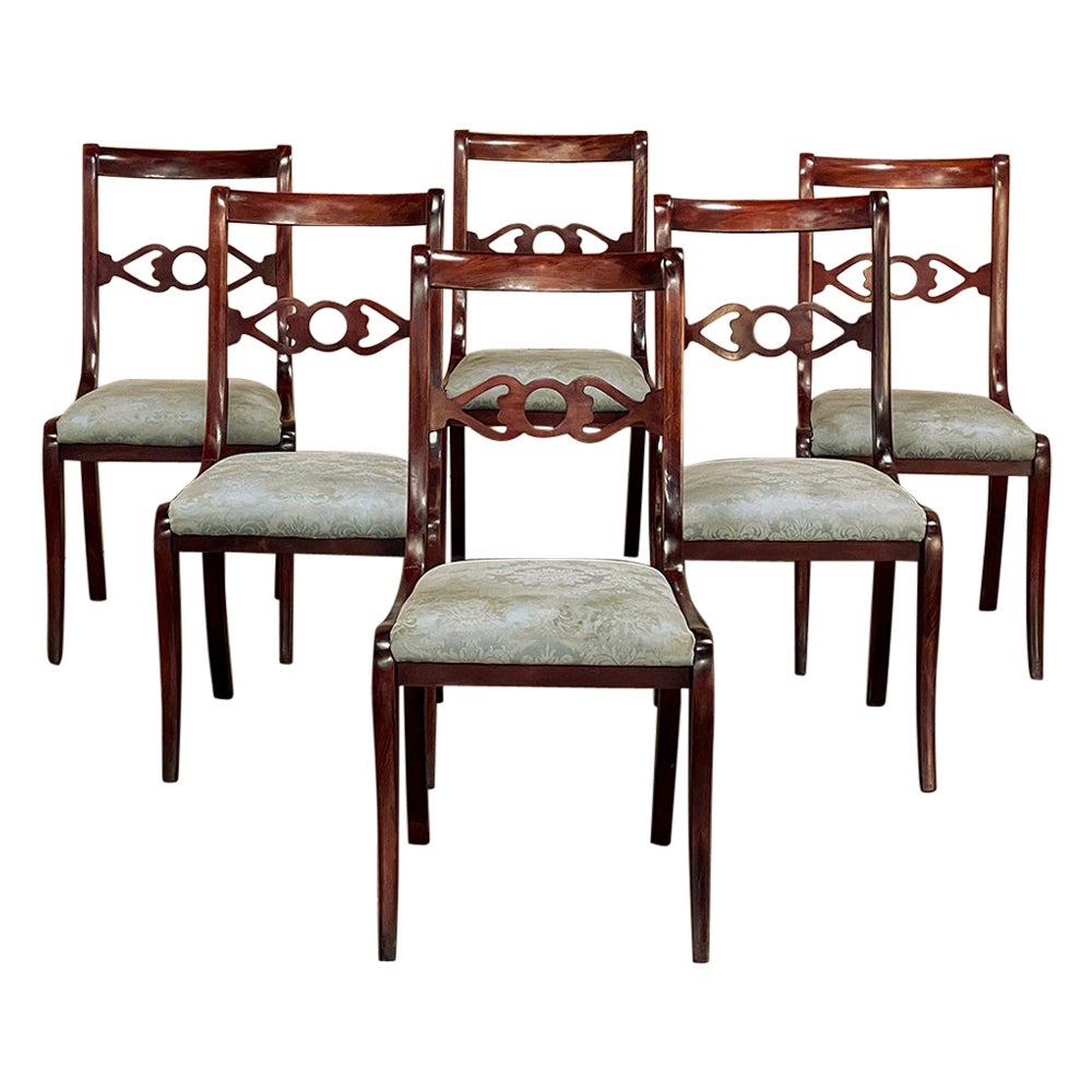 Set of 12 English Mahogany Dining Chairs by Howard and Sons at 1stDibs
