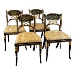 Set of Four Early 19th Century Regency Dining Chairs