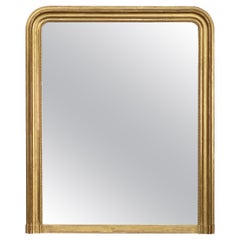 Large Arch Top Gilt Louis Philippe Mirror from France (H 52 x W 43 1/2)
