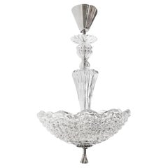 20th Century Swedish Glass Chandelier - Round Smoked Vintage Pendant by Orrefors