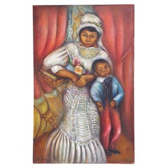 Used African American Mother and Child by Peggy Dodds Circa 1940's