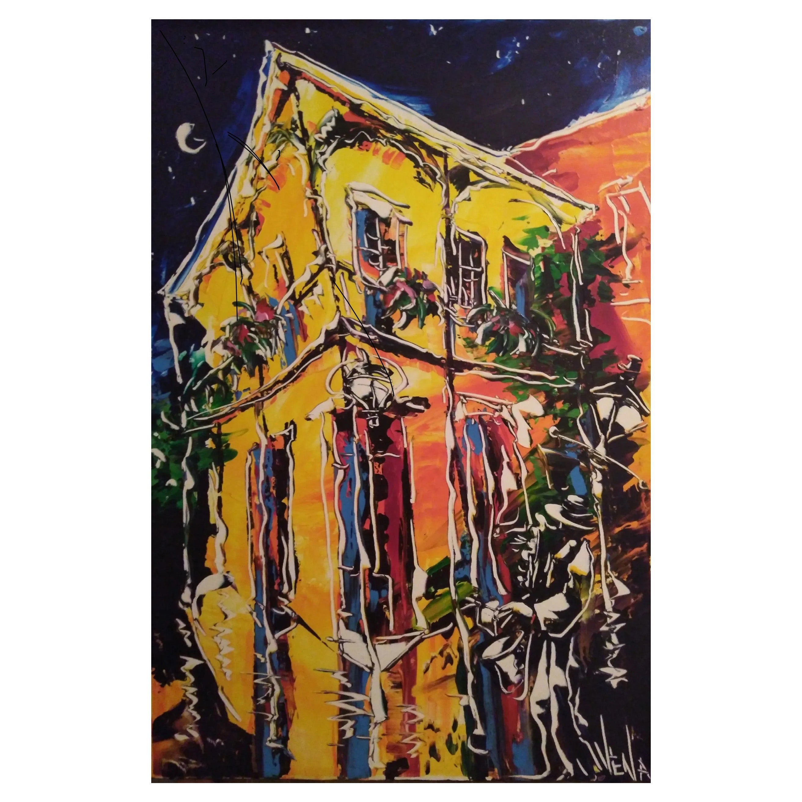 Vena Grebenshikov Acrylic on Canvas Painting Unframed