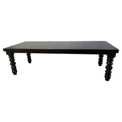 Drexel Dining Table with Oversize Turned Legs