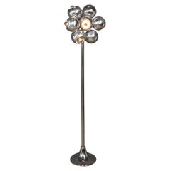 20th Century Italian Chrome Ball Floor Lamp, c.1960