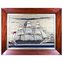 Sailor's Woolwork Woolie of Two Ships and Fort